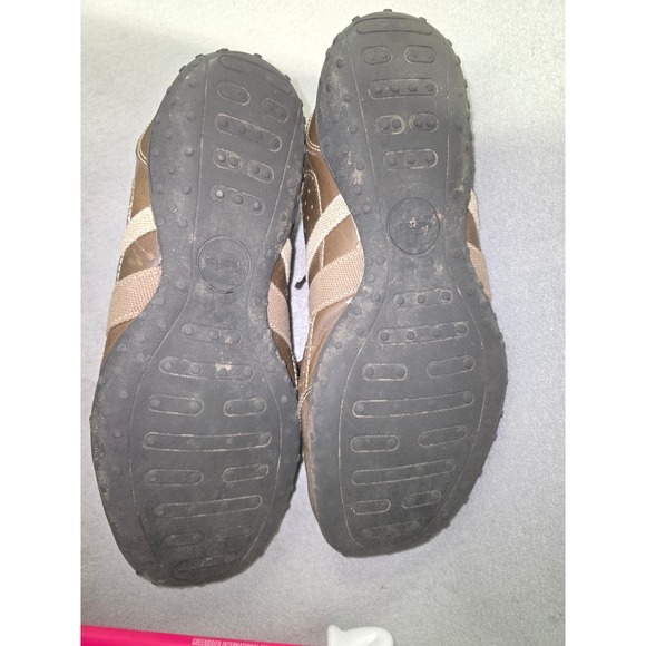 Perry Ellis America Perl Mens Brown Leather Casual Sneakers Size 10 - Picture 6 of 12